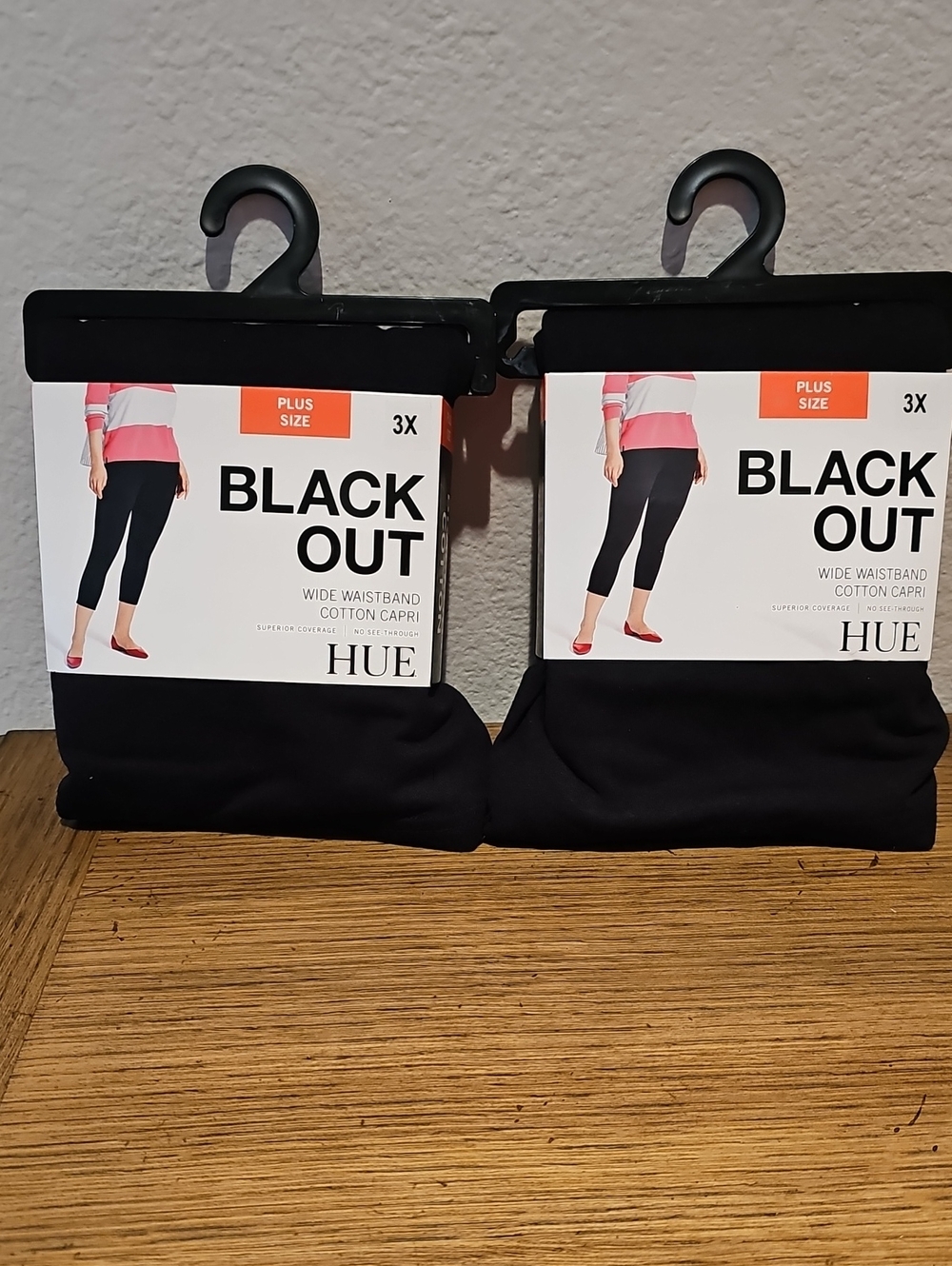 🆕️ HUE Black Out Cotton Capri, Bundle of 2, Size 3X